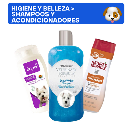 Higiene y Belleza para Perros Shampoos y Acondicionadores para Perros Higiene y Belleza para Perros Shampoos y Acondicionadores para Perros