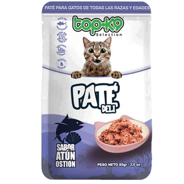 Snack Top K9 Paté Deli sabor Atún y Ostión 85gr Snack Top K9 Paté Deli sabor Atún y Ostión 85gr