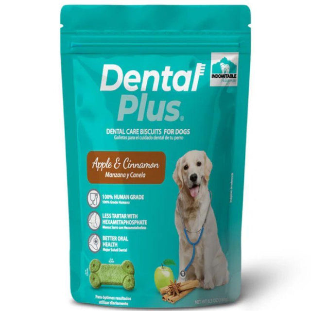 Indomitable Dental Plus Manzana Canela 180gr - Galletas para Perros - Control Sarro y buen Aliento Indomitable Dental Plus Manzana Canela 180gr - Galletas para Perros - Control Sarro y buen Aliento