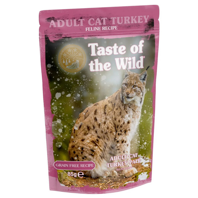 Taste of the Wild Gato Adulto Turkey Paté Pouch 85gr  Taste of the Wild Gato Adulto Turkey Paté Pouch 85gr