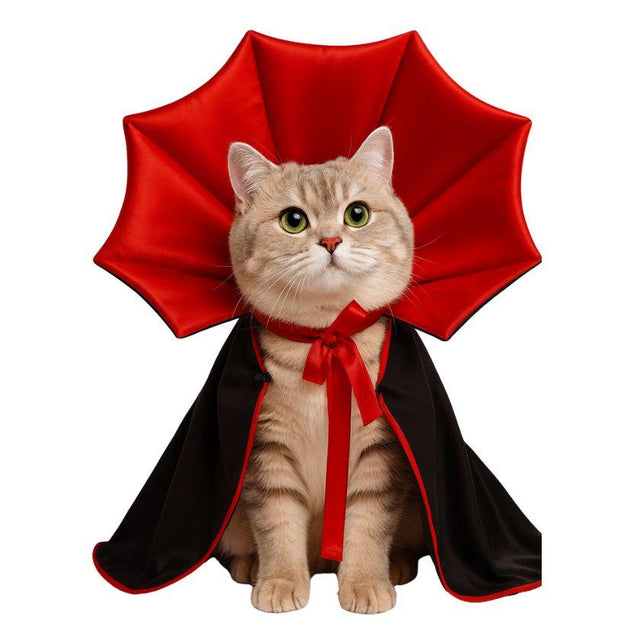 Cosplay vampiro con capa y cuello - 16x55cm  Cosplay vampiro con capa y cuello - 16x55cm