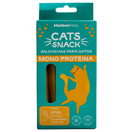 Galletas para Gatos Cats Snack Salchicha Monoproteica Sabor Atún 120gr Galletas para Gatos Cats Snack Salchicha Monoproteica Sabor Atún 120gr