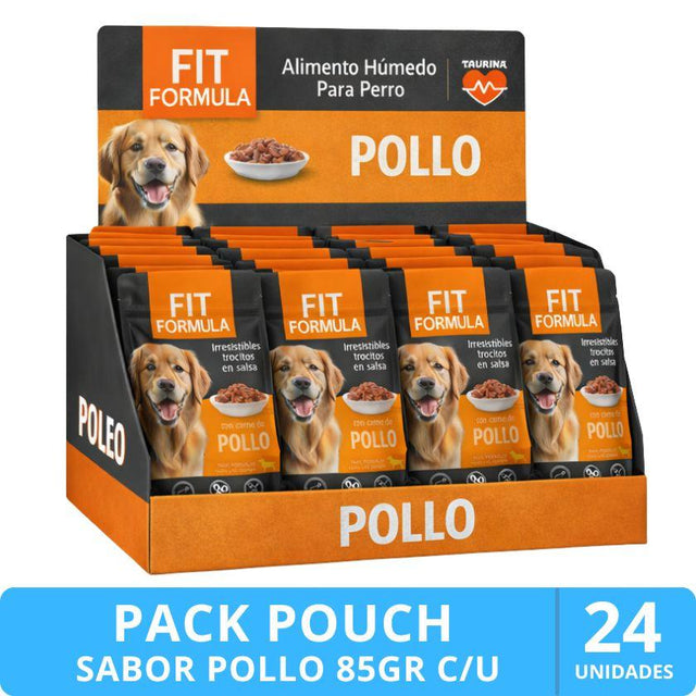 Fit Formula Alimento Húmedo para Perro Sabor Pollo - 85gr PACK 24 Unidades Fit Formula Alimento Húmedo para Perro Sabor Pollo - 85gr PACK 24 Unidades