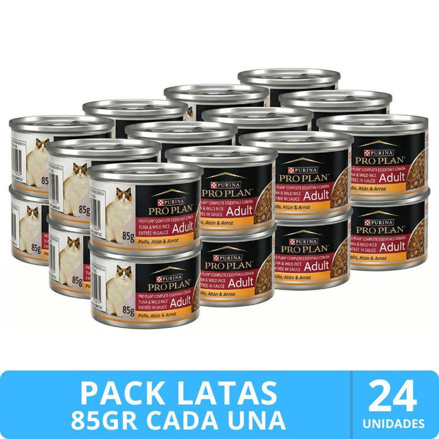 Purina Pro Plan Lata Gato Adulto Pack 24 Unidades Purina Pro Plan Lata Gato Adulto Pack 24 Unidades
