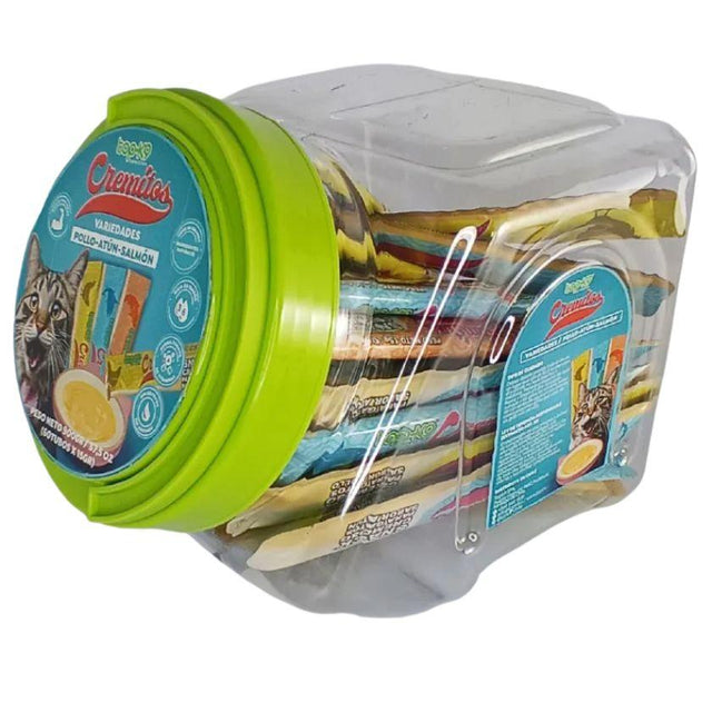 Top K9 Cremitos Snack para Gatos Formato Pote con 60 Unidades  Top K9 Cremitos Snack para Gatos Formato Pote con 60 Unidades