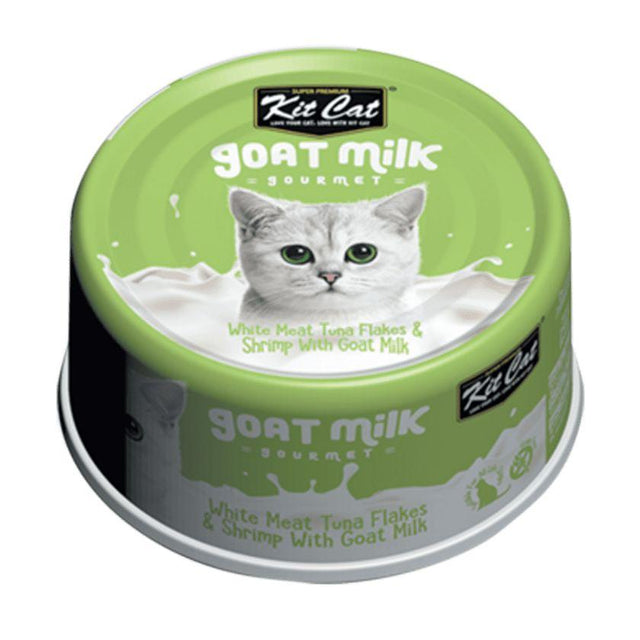 Kit Cat Lata Goat Milk Atún y Camarón 70gr Kit Cat Lata Goat Milk Atún y Camarón 70gr
