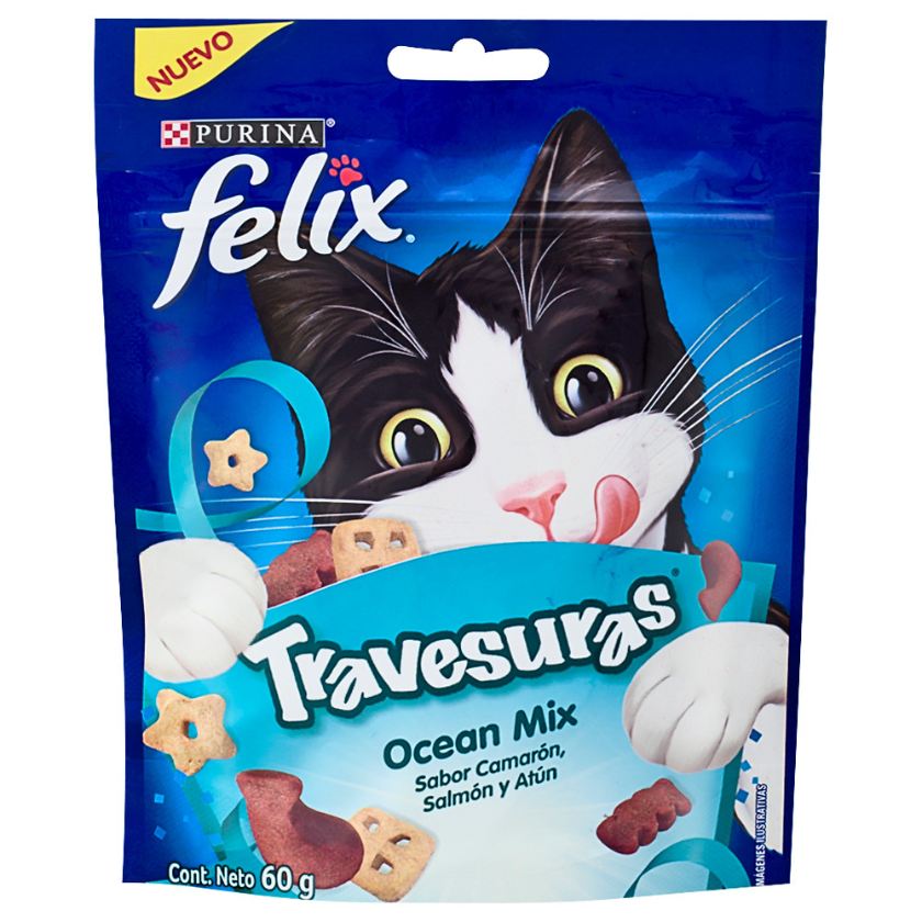 Felix Travesuras Camaron, Salmón y Atun 60gr