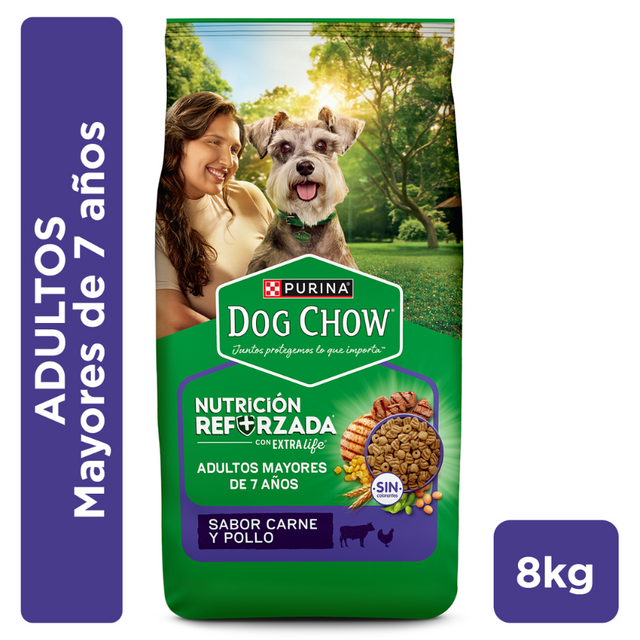 Purina Dog Chow Adultos 7+ Longevidad 8kg Purina Dog Chow Adultos 7+ Longevidad 8kg