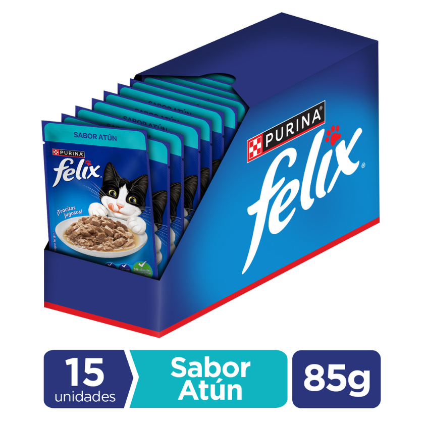 Felix Adultos Atún en Salsa 85gr Pack 15 Unidades