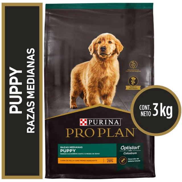 Purina Pro Plan Puppy Razas Medianas con OptiStar 3kg Purina Pro Plan Puppy Razas Medianas con OptiStar 3kg