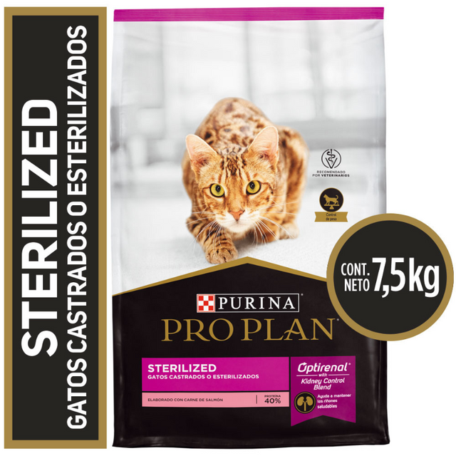 Purina Pro Plan Cat Sterilized con OptiRenal 7.5kg Purina Pro Plan Cat Sterilized con OptiRenal 7.5kg