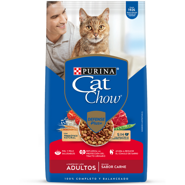 Purina Cat Chow Adultos Carne con Defense Plus 19.5kg Purina Cat Chow Adultos Carne con Defense Plus 19.5kg