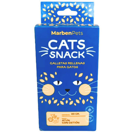 Galletas para Gatos Cats Snack Galletas Rellenas de Atún con Ostión 80gr Galletas para Gatos Cats Snack Galletas Rellenas de Atún con Ostión 80gr