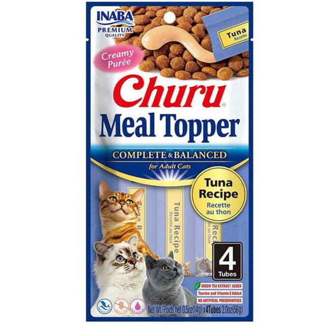 Churu Meal Topper para Gatos Sabor Atún (4 tubitos) 56gr Churu Meal Topper para Gatos Sabor Atún (4 tubitos) 56gr