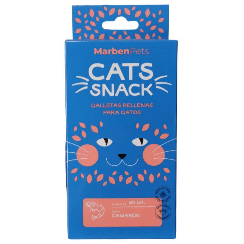 Cats Snack Galletas Rellenas de Camarón 80gr
