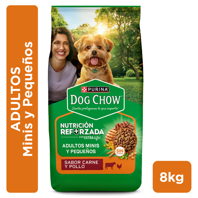Purina Dog Chow Adultos Razas Pequeñas Carne y Pollo 8kg Purina Dog Chow Adultos Razas Pequeñas Carne y Pollo 8kg