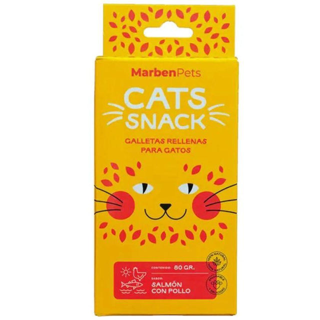 Cats Snack Galletas Rellenas de Salmón y Pollo 80gr Cats Snack Galletas Rellenas de Salmón y Pollo 80gr