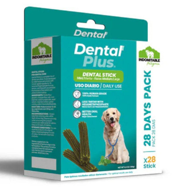 Indomitable Dental Plus Sticks 15cm / 28 días - Palitos dentales para perros Medianos y Grandes Indomitable Dental Plus Sticks 15cm / 28 días - Palitos dentales para perros Medianos y Grandes