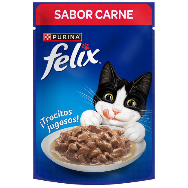 Felix Adultos Carne en Salsa 85gr Pack 15 Unidades Felix Adultos Carne en Salsa 85gr Pack 15 Unidades