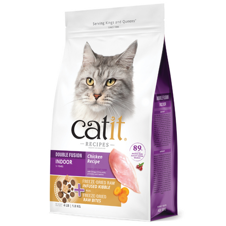 Alimento Seco para Gatos Catit Recipes Doble Fusión Indoor con Pollo 1.8kg Alimento Seco para Gatos Catit Recipes Doble Fusión Indoor con Pollo 1.8kg