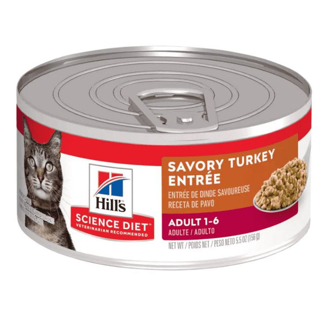 Hill’s Science Diet Lata Adult Indoor Savory Turkey (pavo) Entrée – Alimento Húmedo Premium para Gatos Adultos 156gr Hill’s Science Diet Lata Adult Indoor Savory Turkey (pavo) Entrée – Alimento Húmedo Premium para Gatos Adultos 156gr