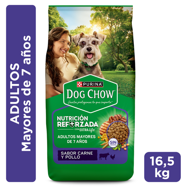 Alimento seco Purina Dog Chow para Perros Adultos 7+ 16.5kg Alimento seco Purina Dog Chow para Perros Adultos 7+ 16.5kg