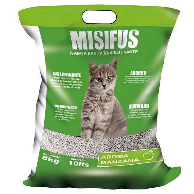 Arena Aglutinante Misifus Aroma Manzana 8kg Arena Aglutinante Misifus Aroma Manzana 8kg