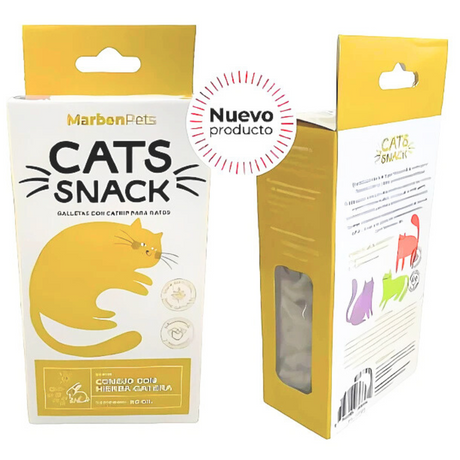 Galletas para Gatos Cats Snack Galletas de Conejo con Hierba Gatera 80gr Galletas para Gatos Cats Snack Galletas de Conejo con Hierba Gatera 80gr