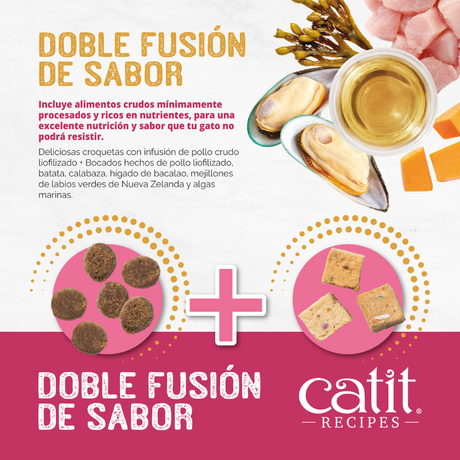Alimento Seco para Gatos Catit Recipes Doble Fusión Kitten con Pollo 1.8kg Alimento Seco para Gatos Catit Recipes Doble Fusión Kitten con Pollo 1.8kg