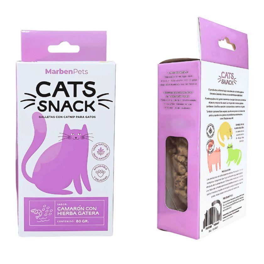 Cats Snack Galletas Camarón y Hierba Gatera 60gr