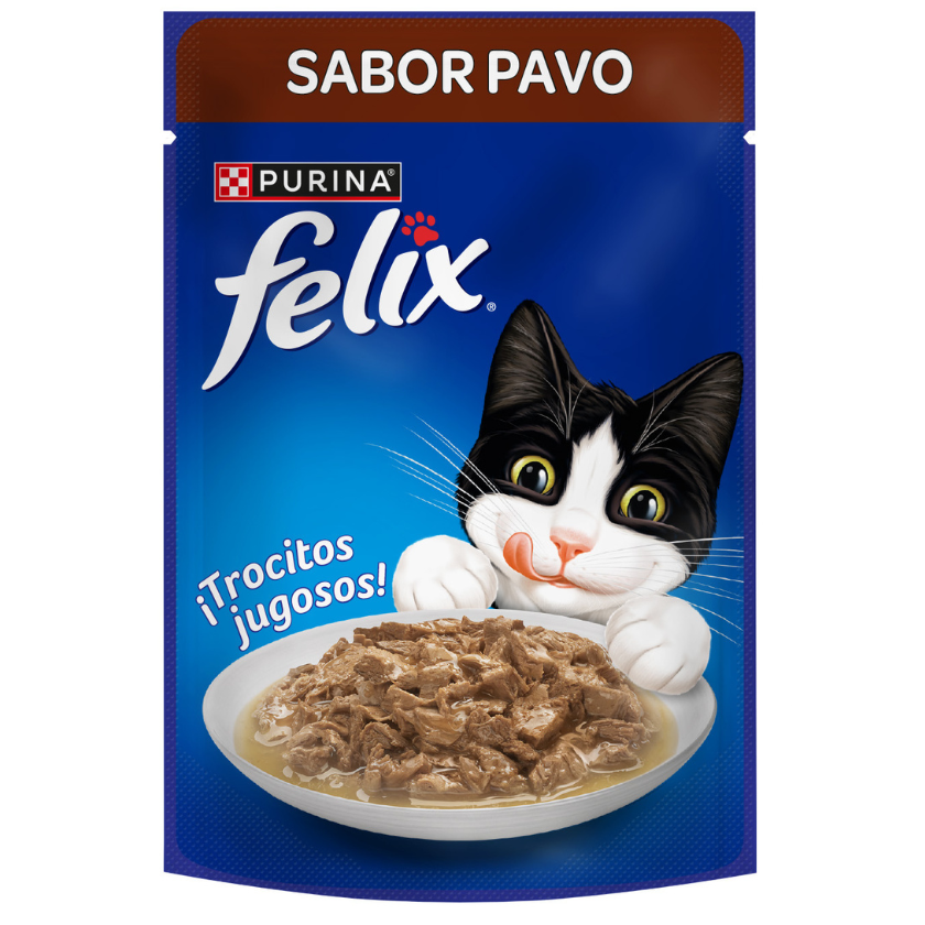Felix Adultos Pavo en Salsa 85gr Pack 15 Unidades