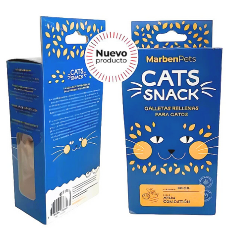 Galletas para Gatos Cats Snack Galletas Rellenas de Atún con Ostión 80gr Galletas para Gatos Cats Snack Galletas Rellenas de Atún con Ostión 80gr