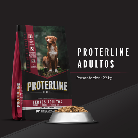 Alimento para Perros Alimento Proterline Perro Adulto 22kg Alimento para Perros Alimento Proterline Perro Adulto 22kg