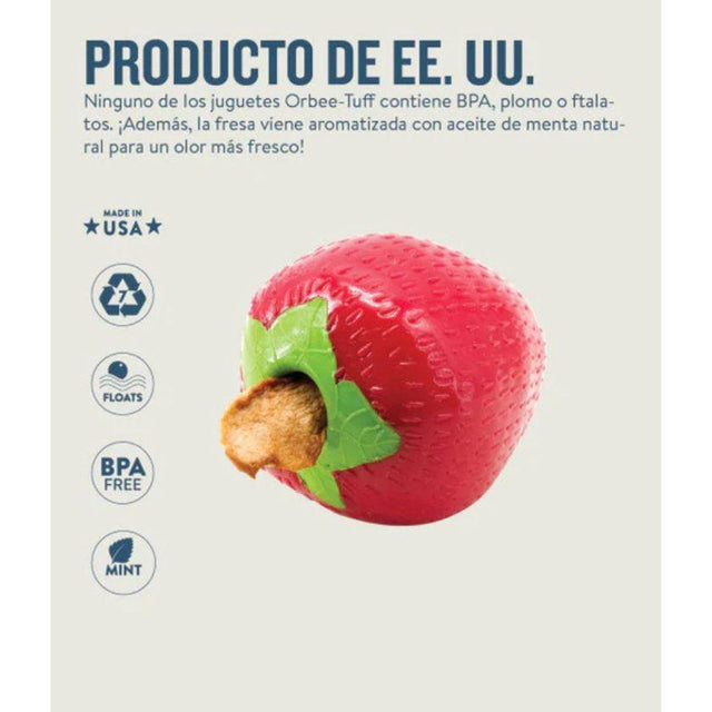 Planet Dog Orbee-Tuff Masticable Frutilla para Perros Planet Dog Orbee-Tuff Masticable Frutilla para Perros