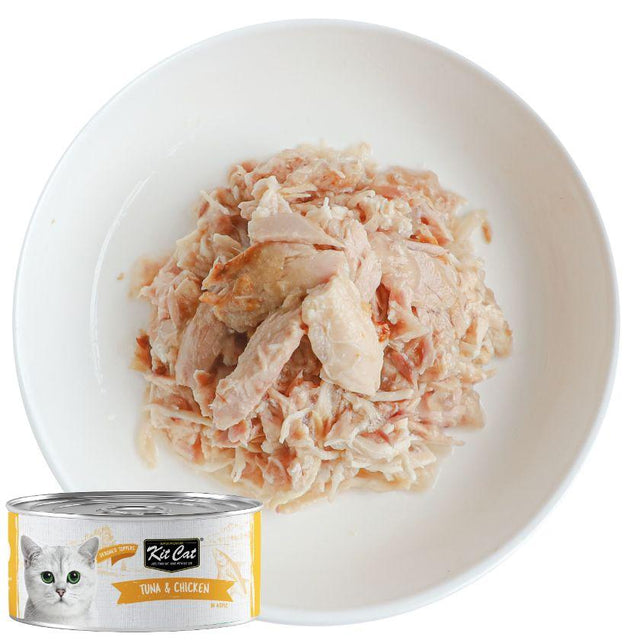 Kit Cat Lata Deboned Toppers Atún y Pollo 80gr  Kit Cat Lata Deboned Toppers Atún y Pollo 80gr