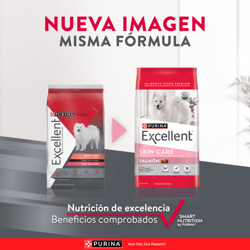 Purina EXCELLENT® Adultos Piel Sensible con Salmón 12kg