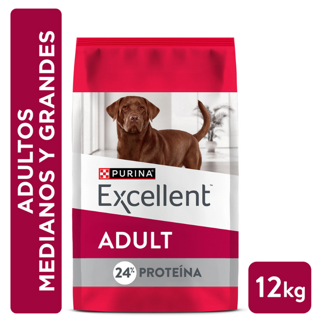 Purina EXCELLENT Perros Adultos Razas Medianas y Grandes 12kg Purina EXCELLENT Perros Adultos Razas Medianas y Grandes 12kg