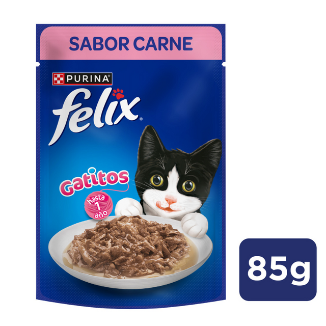 Felix Gatitos Carne en Salsa 85gr Felix Gatitos Carne en Salsa 85gr