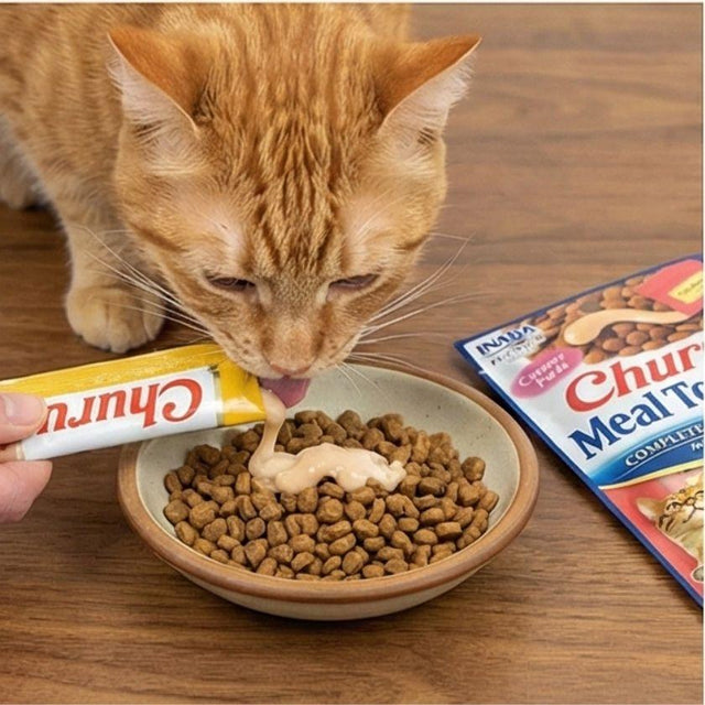 Churu Meal Topper para Gatos Sabor Atún y Salmón (4 tubitos) 56gr Churu Meal Topper para Gatos Sabor Atún y Salmón (4 tubitos) 56gr