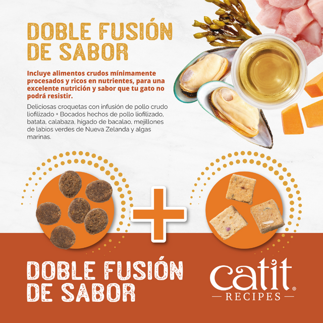 Catit Recipes Doble Fusión Adulto con Pollo 4.5kg Catit Recipes Doble Fusión Adulto con Pollo 4.5kg