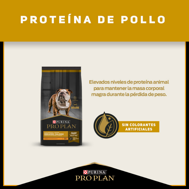Purina PRO PLAN Adulto Raza Mediana y Grande Reduced Calorie 3kg Purina PRO PLAN Adulto Raza Mediana y Grande Reduced Calorie 3kg