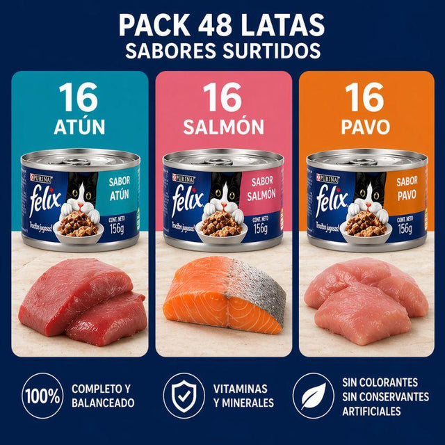 Felix Latas Pack Multisabor 48 Unidades Felix Latas Pack Multisabor 48 Unidades
