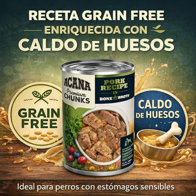 Alimento Húmedo Acana Premium Chinks 363gr - Receta de Cerdo en Caldo Alimento Húmedo Acana Premium Chinks 363gr - Receta de Cerdo en Caldo