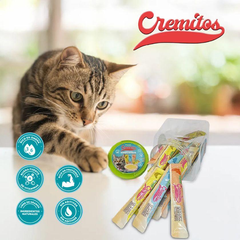 Top K9 Cremitos Snack para Gatos Formato Pote con 60 Unidades