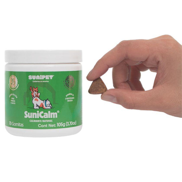 SuniCalm Calmante Natural para Perros y Gatos 70 gomitas SuniCalm Calmante Natural para Perros y Gatos 70 gomitas