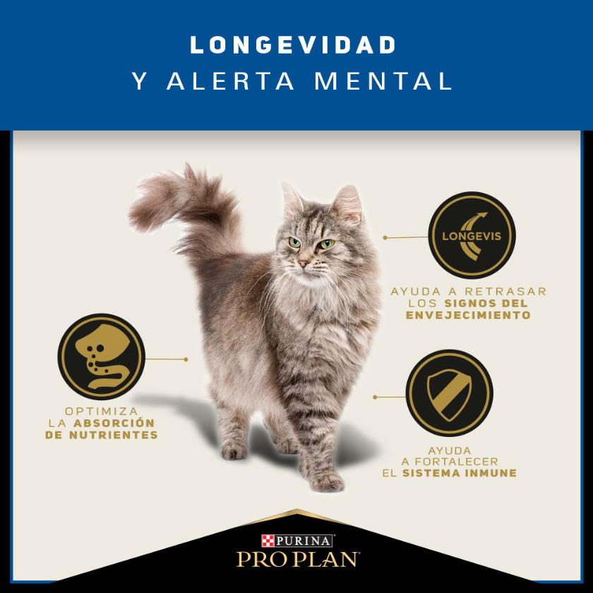 Alimento para gatos Senior PURINA PRO PLAN Adult 7+ 3kg