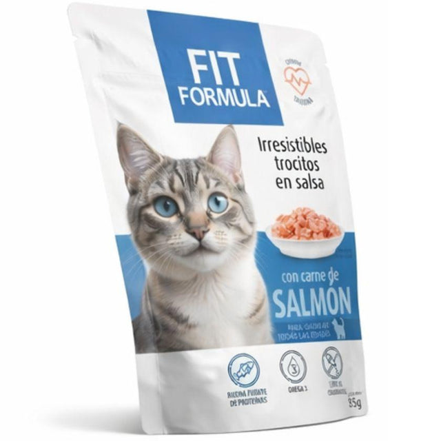 Fit Formula Alimento Húmedo para Gato Sabor Salmon - 85gr PACK 24 Unidades Fit Formula Alimento Húmedo para Gato Sabor Salmon - 85gr PACK 24 Unidades