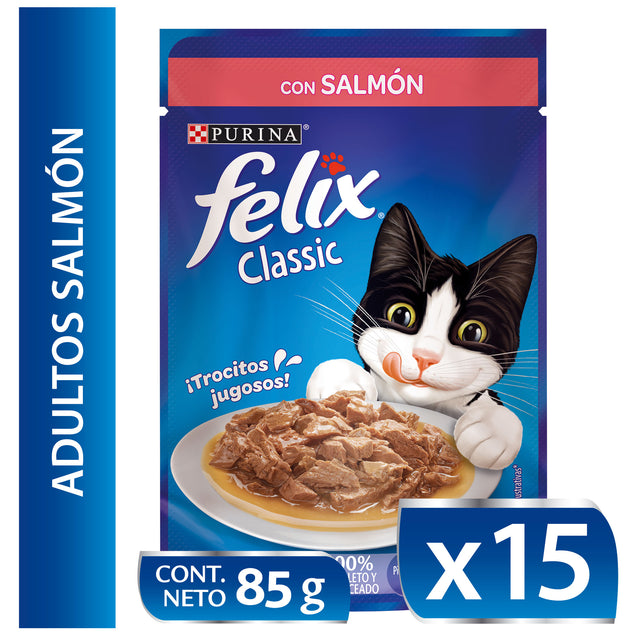 Felix Adultos Salmon En Salsa 85Gr Pack 15 Unidades  Felix Adultos Salmon En Salsa 85Gr Pack 15 Unidades