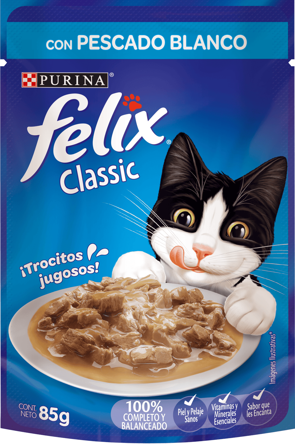 Felix Adultos Pescado Blanco 85Gr