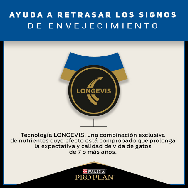 Alimento para gatos Senior PURINA PRO PLAN Adult 7+ 3kg  Alimento para gatos Senior PURINA PRO PLAN Adult 7+ 3kg